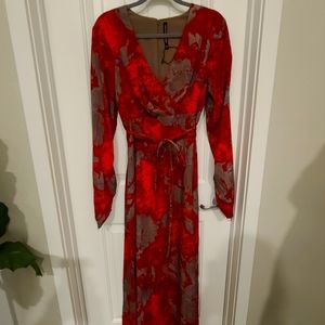 Walter Baker maxi with kimono vibes